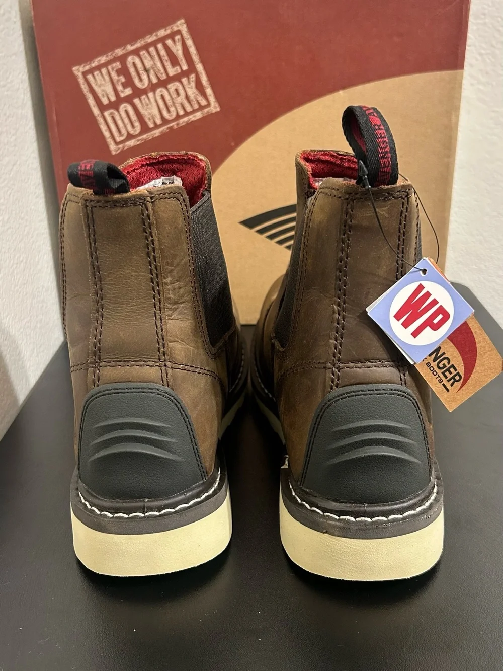 Avenger Work Boots A7510 Wedge Romeo Soft Toe Brown Men’s 9W